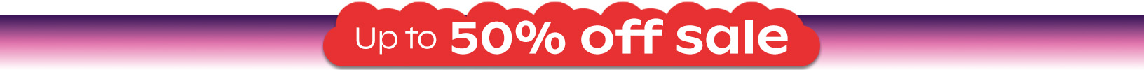 up to 50pc off sale