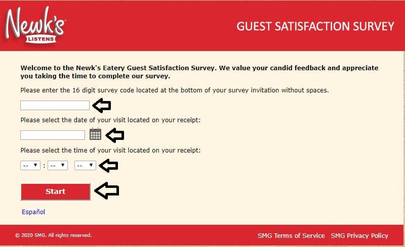 newks eatery guest satisfaction survey